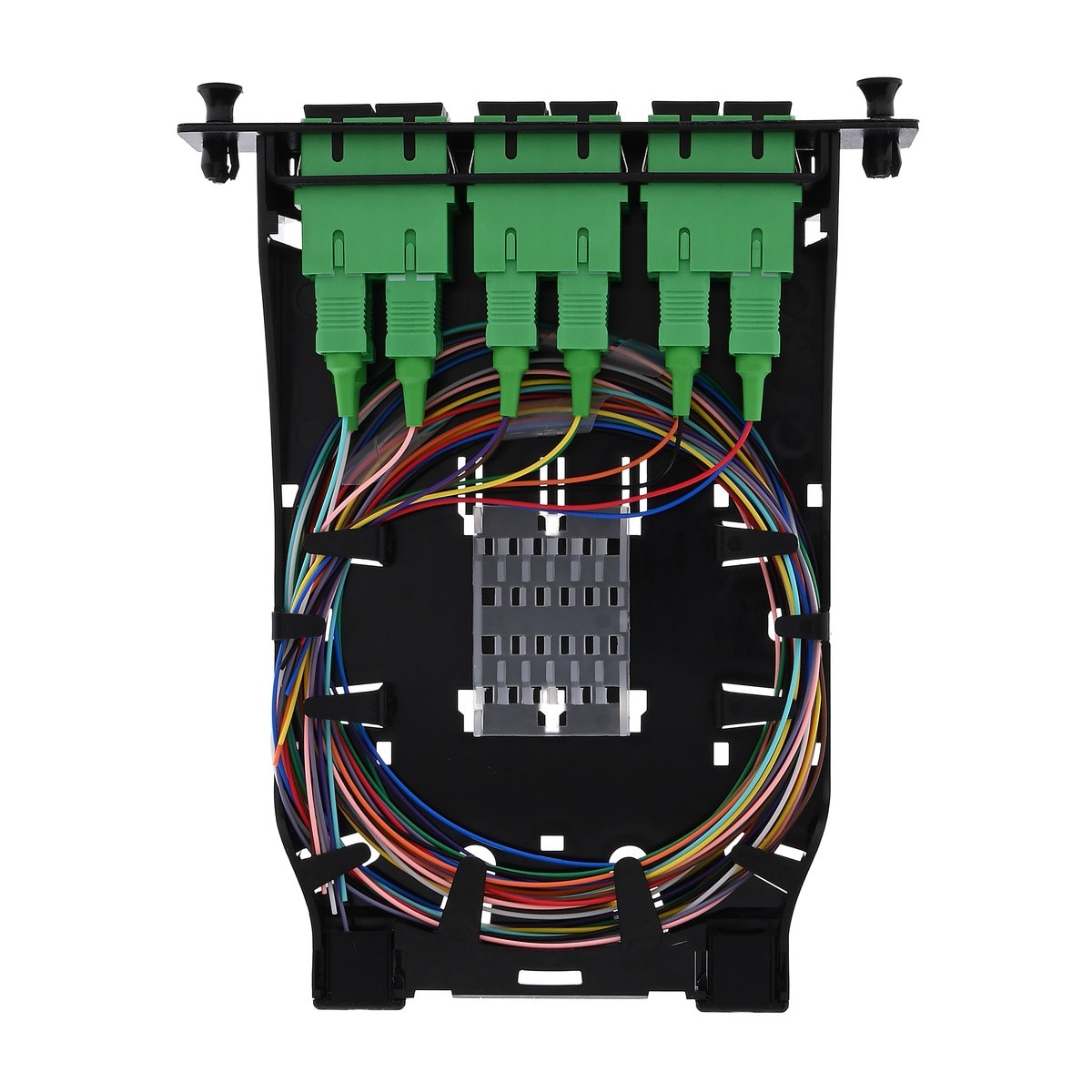 HD Splice Cassette, 12 Fiber, Duplex, SC/APC, 9 µm OS2, 1 m Pigtails 2